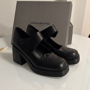 BWT|Vagabond|Size 38|Women's Black Mary Jane Shoes